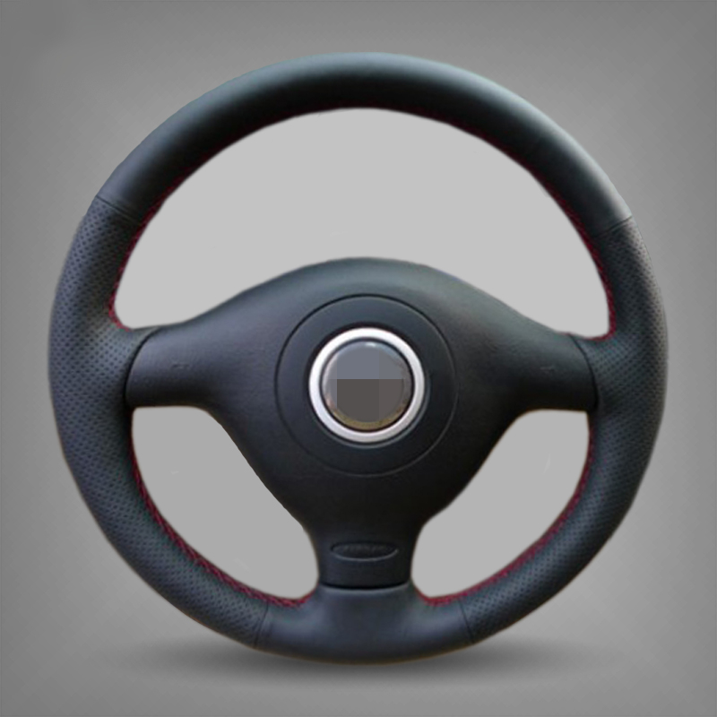 Hand-stitched Black Leather Car Steering Wheel Cover for Volkswagen VW Golf 4 Mk4 Old VW Passat B5 car accessories
Hand-stitched Black Leather Car Steering Wheel Cover for Volkswagen VW Golf 4 Mk4 Old VW Passat B5 car accessories