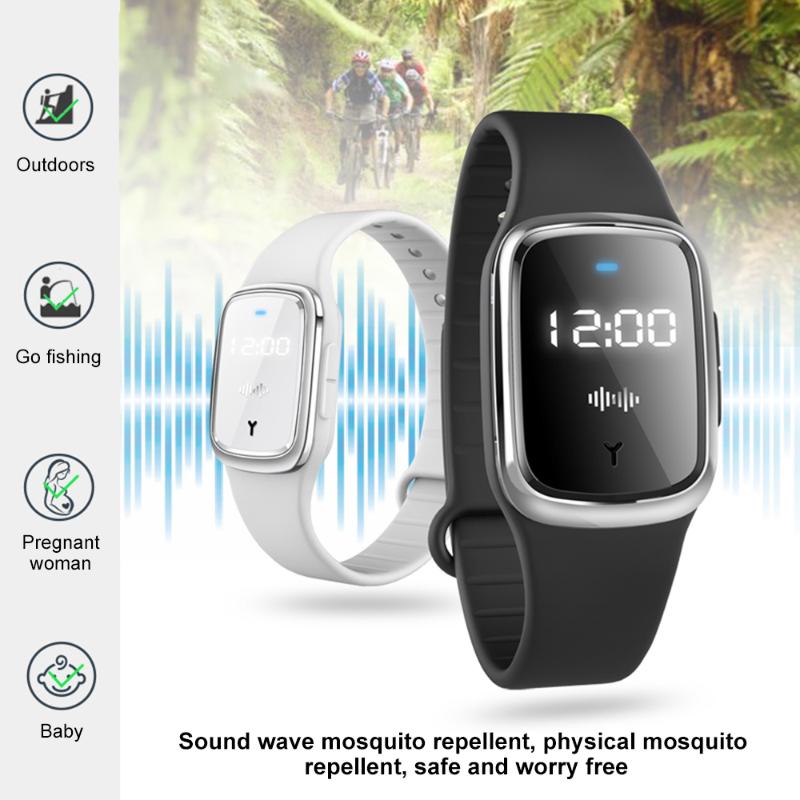 Newest Natural Ultrasonic Mosquito Repellent Watch Waterproof USB Rechargeable Watch Men Woman Anti-mosquito out in door
Newest Natural Ultrasonic Mosquito Repellent Watch Waterproof USB Rechargeable Watch Men Woman Anti-mosquito out in door