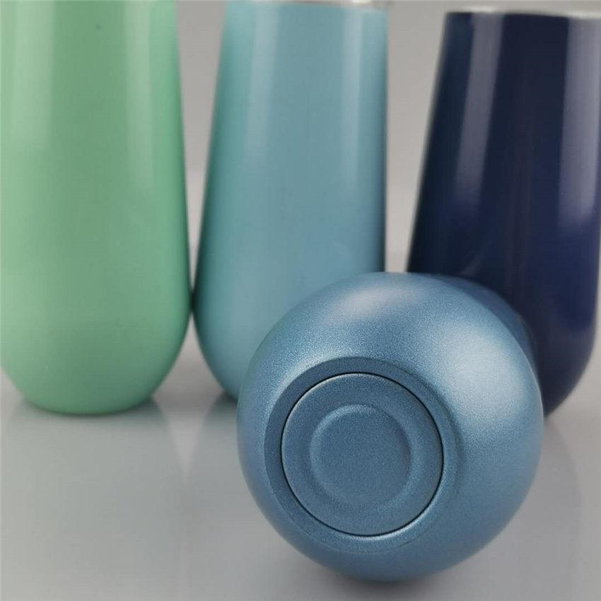Creative 6oz Eggshape Wine Glass 6oz Stainless Steel Tumbler Drinking Mugs Stemless Wine Glass Mini Wine Drinking Tumbler