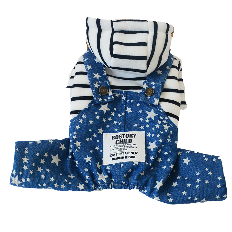 Small Dog Warm Coat Thinck Stars Print Demin Pants Puppy Winter Jackets Pet Chihuahua Clothing, Blue
Small Dog Warm Coat Thinck Stars Print Demin Pants Puppy Winter Jackets Pet Chihuahua Clothing, Blue