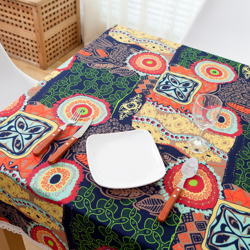 Chinese style ethnic style cotton and linen restaurant tablecloth bar cafe coffee table tablecloth table cover towel, White
Chinese style ethnic style cotton and linen restaurant tablecloth bar cafe coffee table tablecloth table cover towel, White