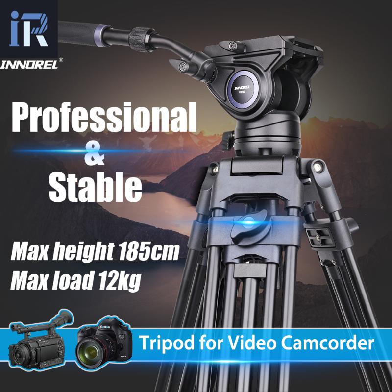 INNOREL VT80 Professional Aluminum Video Tripod Hydraulic Fluid Video Head Camera Tripod For Dslr Camcorder Dv 1.85M 12kg Load
INNOREL VT80 Professional Aluminum Video Tripod Hydraulic Fluid Video Head Camera Tripod For Dslr Camcorder Dv 1.85M 12kg Load