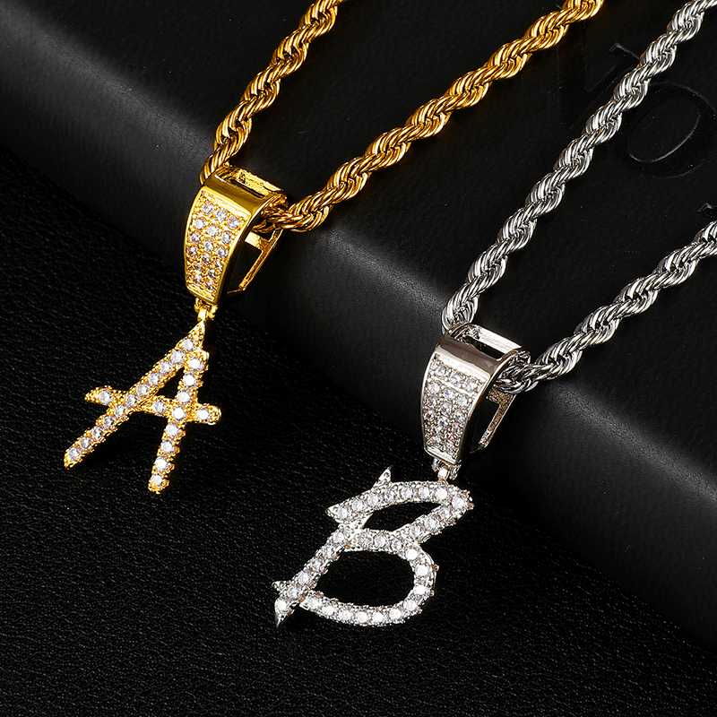 US7 A-Z Small Single Letters Pendant Necklaces For Women Men Name Charm Pendants Cubic Zircon Hip Hop Jewelry Gifts
US7 A-Z Small Single Letters Pendant Necklaces For Women Men Name Charm Pendants Cubic Zircon Hip Hop Jewelry Gifts