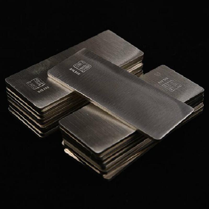 10G 49*19*0.7mm Fine Silver S999 Pure Silver Bar Raw Material To Make Earring 999 Sterling Investment
10G 49*19*0.7mm Fine Silver S999 Pure Silver Bar Raw Material To Make Earring 999 Sterling Investment