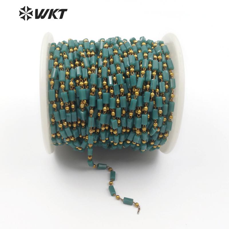 WT-RBC075 Wholesale 5 Meter Dark Green Crystal Beads Chain Luxe Style Handmade Rosary Beads Chain For Women Jewelry Making
WT-RBC075 Wholesale 5 Meter Dark Green Crystal Beads Chain Luxe Style Handmade Rosary Beads Chain For Women Jewelry Making
