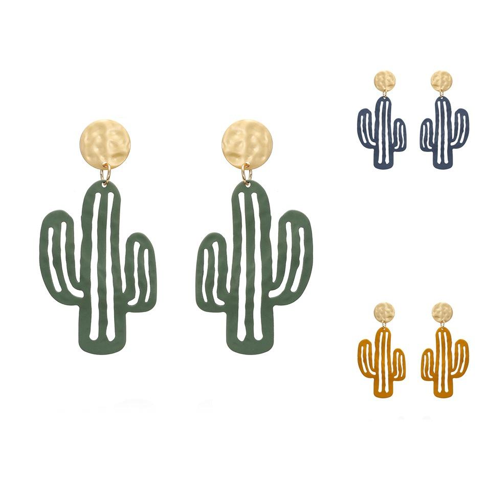 Personality Trend Jewelry Cactus Pendant Earrings Browm Dark Blue Green Large Size Ear Stud Party Vacation Earrings
Personality Trend Jewelry Cactus Pendant Earrings Browm Dark Blue Green Large Size Ear Stud Party Vacation Earrings