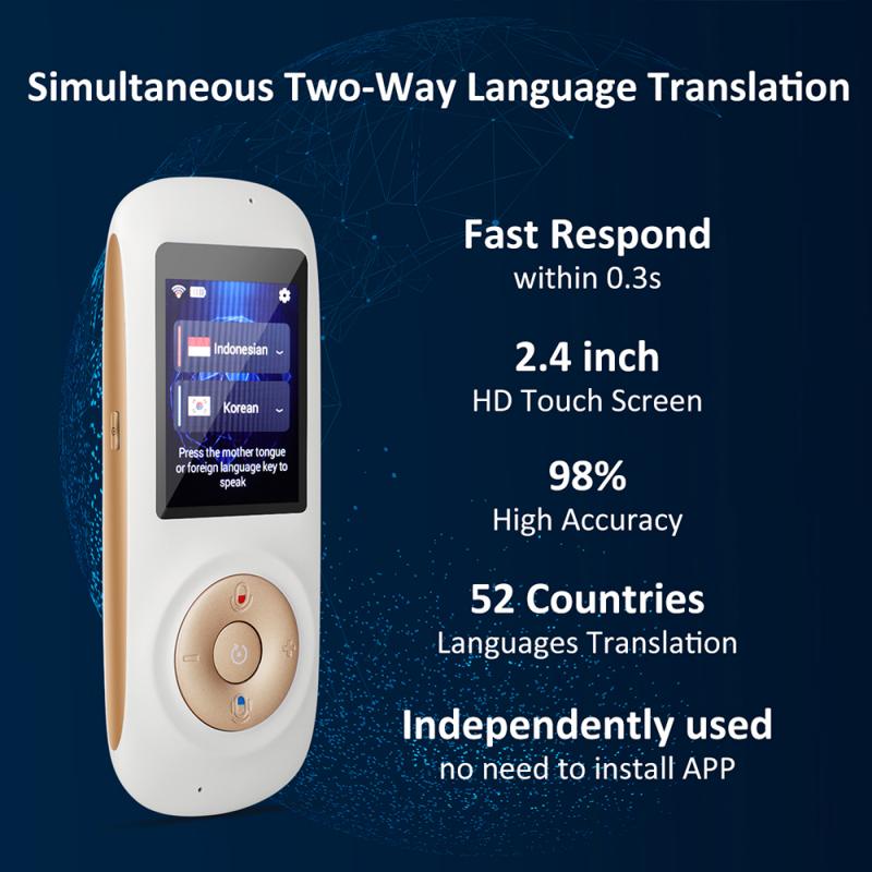 T2S Language Translator Device 70 Languages Smart Pocket Translator Device Portable Instant WiFi/Hotspot Voice 
T2S Language Translator Device 70 Languages Smart Pocket Translator Device Portable Instant WiFi/Hotspot Voice