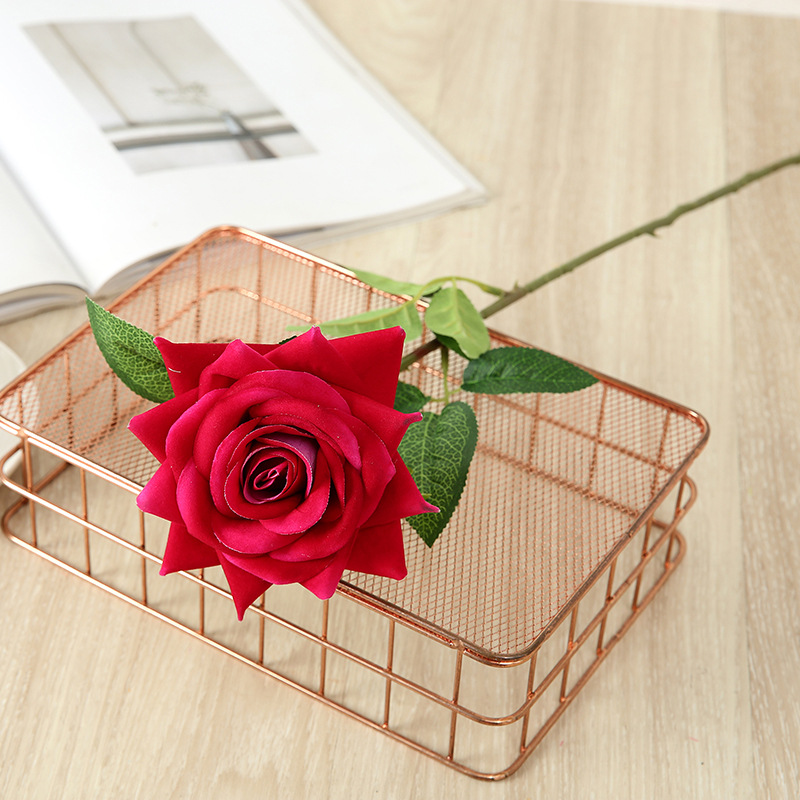 Flannel Rose Single Bottle Curling Rose Home Decoration Artificial Flower Wedding Venue Decoration Artificial Flower, Pink
Flannel Rose Single Bottle Curling Rose Home Decoration Artificial Flower Wedding Venue Decoration Artificial Flower, Pink