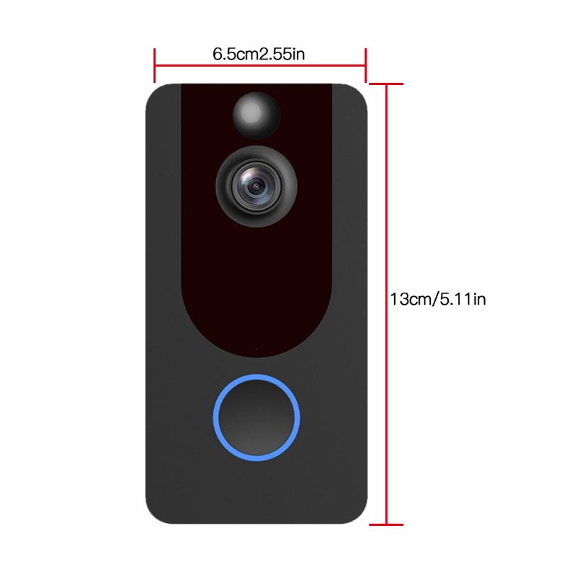 V7 HD 1080P Smart WiFi Video Doorbell Camera Visual Intercom Night View IP Door Bell Wireless Security Camera