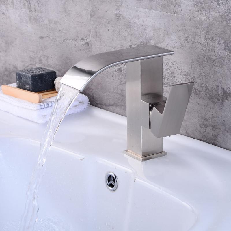 Basin Faucet Brushed Bathroom Mixer Faucet Deck Mounted Brass Waterfall Lavatory Sink Mixer Tap Deck Mounted Hot Cold Water Tap
Basin Faucet Brushed Bathroom Mixer Faucet Deck Mounted Brass Waterfall Lavatory Sink Mixer Tap Deck Mounted Hot Cold Water Tap