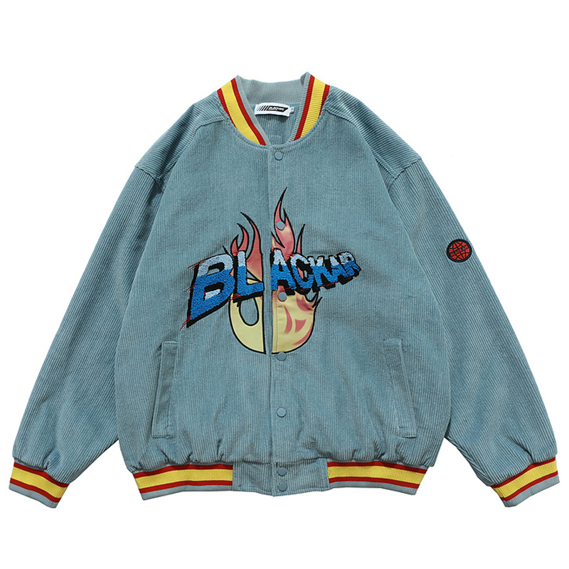 Mens Corduroy Bomber Jackets Vintage Harajuku Letter Embroidery Baseball Jacket 2020 Autumn Unisex Oversized V-neck Streetwear, Black;brown
Mens Corduroy Bomber Jackets Vintage Harajuku Letter Embroidery Baseball Jacket 2020 Autumn Unisex Oversized V-neck Streetwear, Black;brown