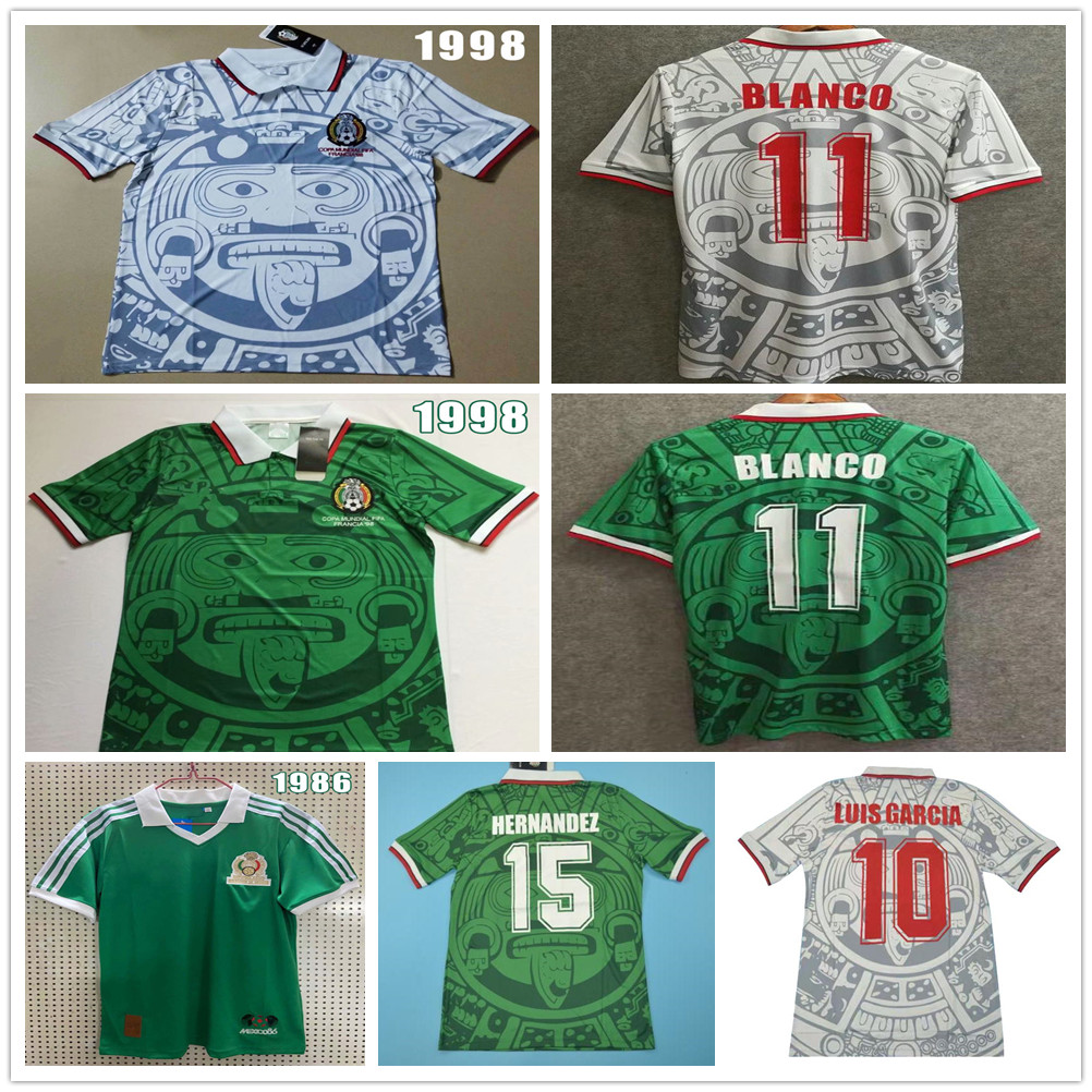 1998 Mexico World Cup Retro Soccer Jerseys Campos Hernandez BLANCO Home Away Green 1986 Mexico Classic Vintage Custom 86 98 Football Shirts, Army green
1998 Mexico World Cup Retro Soccer Jerseys Campos Hernandez BLANCO Home Away Green 1986 Mexico Classic Vintage Custom 86 98 Football Shirts, Army green