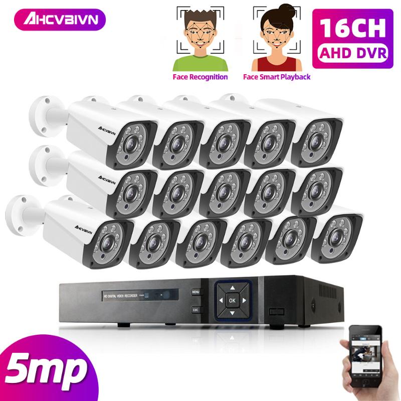 AHD DVR NVR 16CH 8CH Security Camera System 5MP CCTV Camera System Waterproof IR-CUT CCTV Video Recorder Face Detection AVR Kit
AHD DVR NVR 16CH 8CH Security Camera System 5MP CCTV Camera System Waterproof IR-CUT CCTV Video Recorder Face Detection AVR Kit