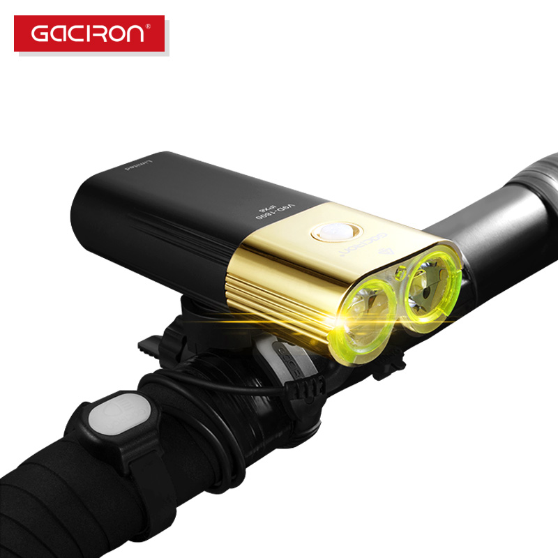 Gaciron V9D-1800 Bicycle Light Front 1800 lumens USB Rechargeable 6700mAh as Power Bank IPX6 Waterproof Bike Light Cycling
Gaciron V9D-1800 Bicycle Light Front 1800 lumens USB Rechargeable 6700mAh as Power Bank IPX6 Waterproof Bike Light Cycling