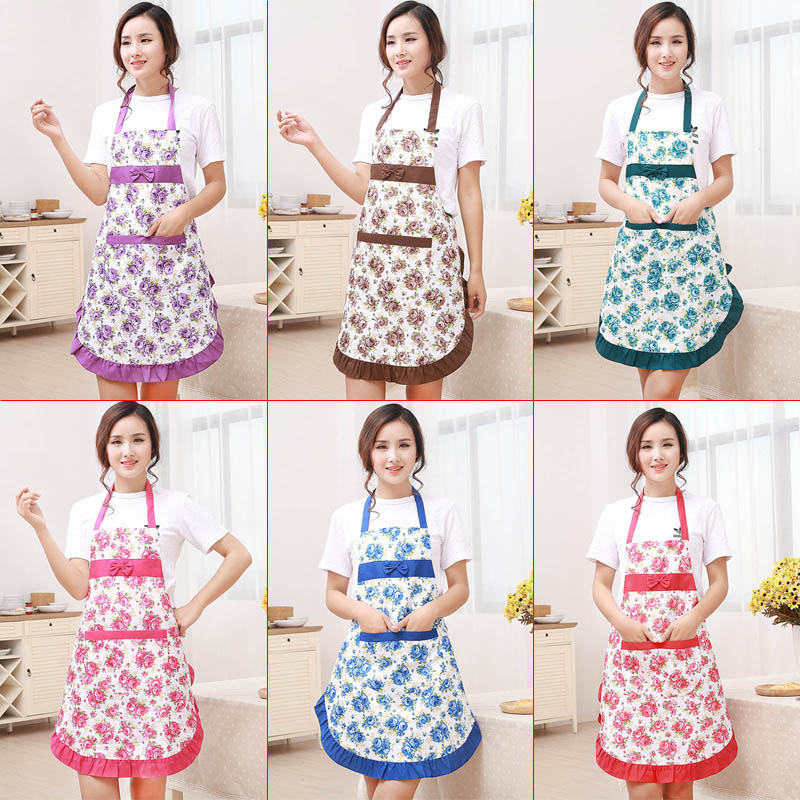 Women Apron Floral Waterproof Kitchen Restaurant Cooking Pocket Dress Apron Polyeste Halter Bow Pocket Floral Sleeveles
Women Apron Floral Waterproof Kitchen Restaurant Cooking Pocket Dress Apron Polyeste Halter Bow Pocket Floral Sleeveles