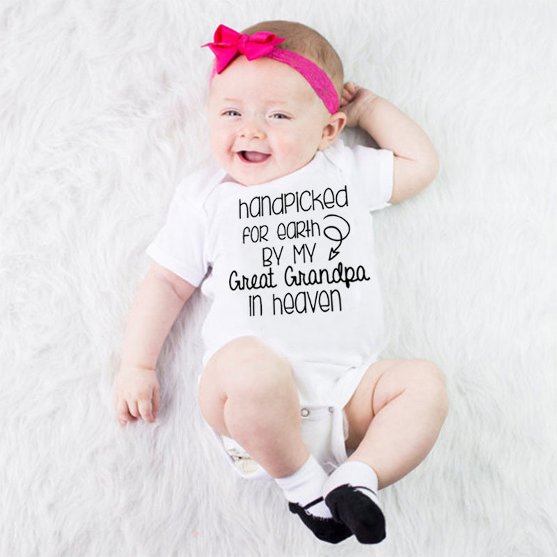 Summer Baby Bodysuits Hand Picked For Earth Print Children Jumpsuits Kids Sunsuit Short Sleeve Round Neck Infant Outfits 0-24M, White
Summer Baby Bodysuits Hand Picked For Earth Print Children Jumpsuits Kids Sunsuit Short Sleeve Round Neck Infant Outfits 0-24M, White