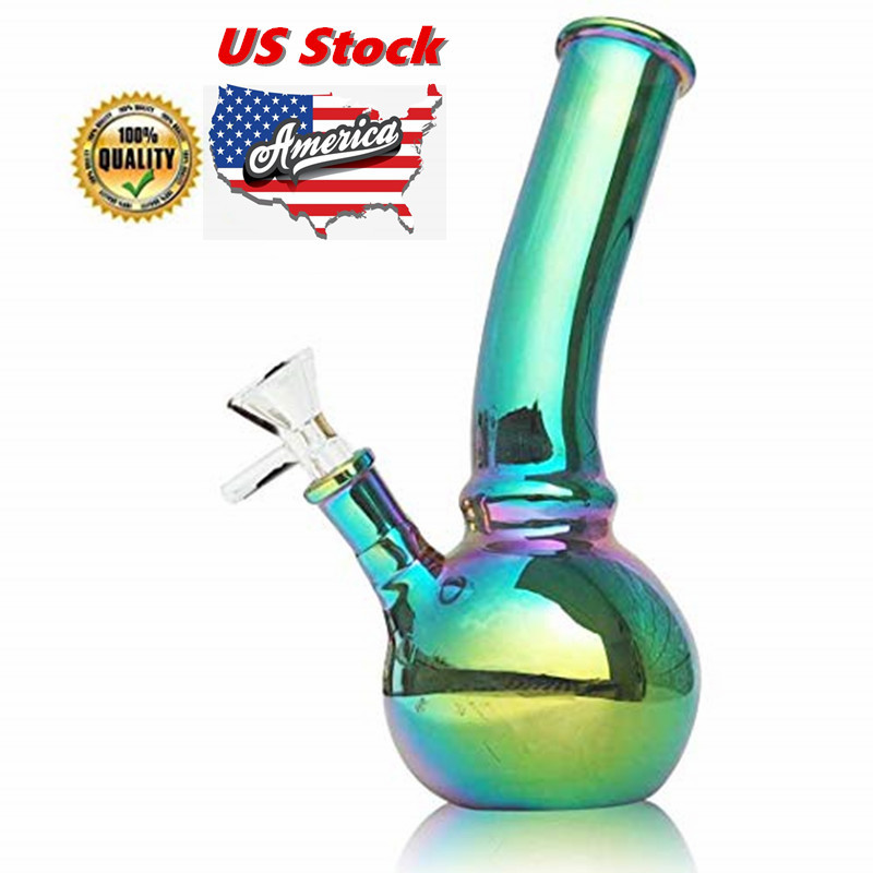 Discolored Glass Bong Recycler Dab Rig Oil Locinoe 8'Inch Bright Green Plating Pipe Vase Glass Large Volume Water Tank With 14 mm Joint
Discolored Glass Bong Recycler Dab Rig Oil Locinoe 8'Inch Bright Green Plating Pipe Vase Glass Large Volume Water Tank With 14 mm Joint