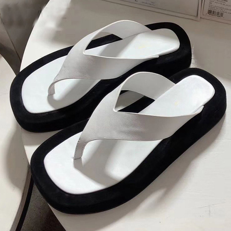 Summer thick bottom sandals women flat heel casual vacation beach Shoes real leather flip flops outdoor slippers zapatos mujer, White
Summer thick bottom sandals women flat heel casual vacation beach Shoes real leather flip flops outdoor slippers zapatos mujer, White