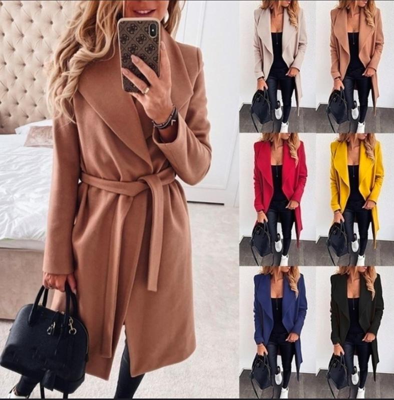 Women Autumn Winter Jackets Solid Plus Size -3XL Bandage Long Sleeve Woolen Coat Ladies Casual Slim Thick Outwear Jackets, Beige
Women Autumn Winter Jackets Solid Plus Size -3XL Bandage Long Sleeve Woolen Coat Ladies Casual Slim Thick Outwear Jackets, Beige