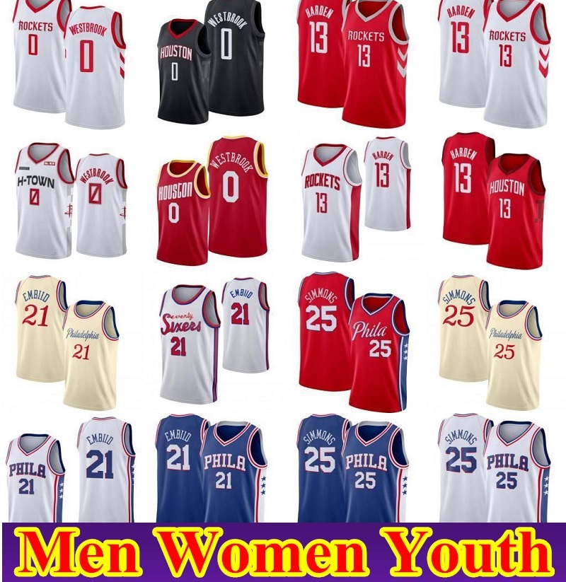 Men Women youth kids H-TOWN James 13 Harden Russell 0 Westbrook Basketball Stitched Jersey Sitiched Ben 25 Simmons Joel 21 Embiid City Shirt, As shown in illustration
Men Women youth kids H-TOWN James 13 Harden Russell 0 Westbrook Basketball Stitched Jersey Sitiched Ben 25 Simmons Joel 21 Embiid City Shirt, As shown in illustration