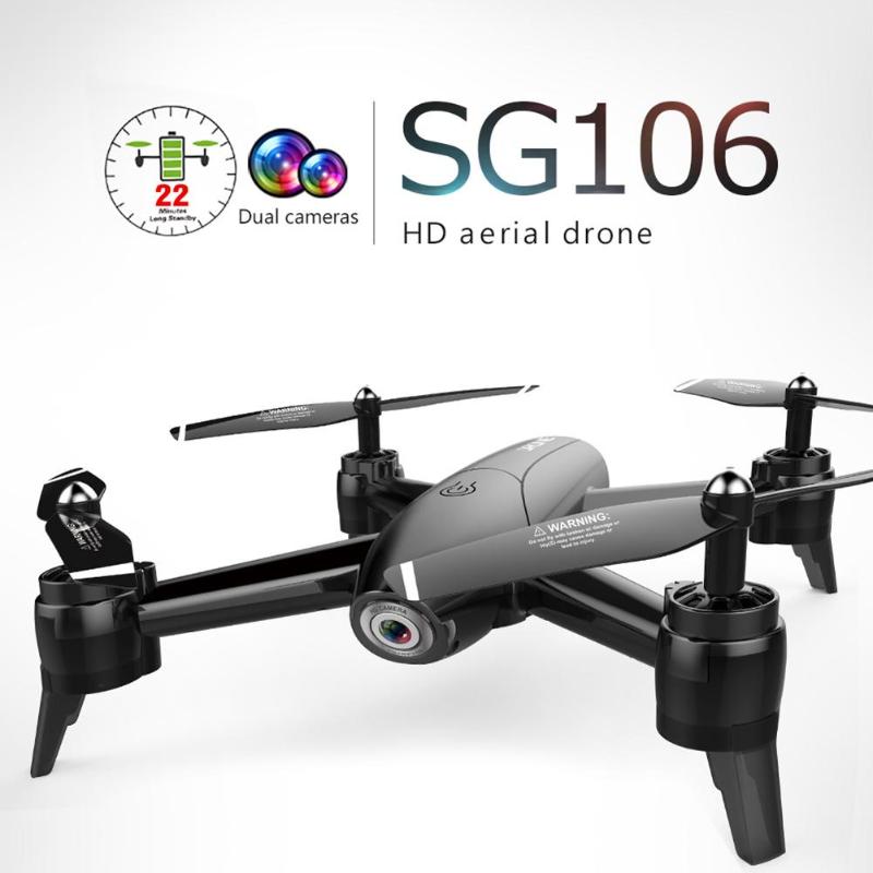 SG106 RC Drone 1080P/720P Double Cam4 CH Long Flytime Foldable Arm with Gesture Control Dron WIFI timely transmission VS E58 H51
SG106 RC Drone 1080P/720P Double Cam4 CH Long Flytime Foldable Arm with Gesture Control Dron WIFI timely transmission VS E58 H51