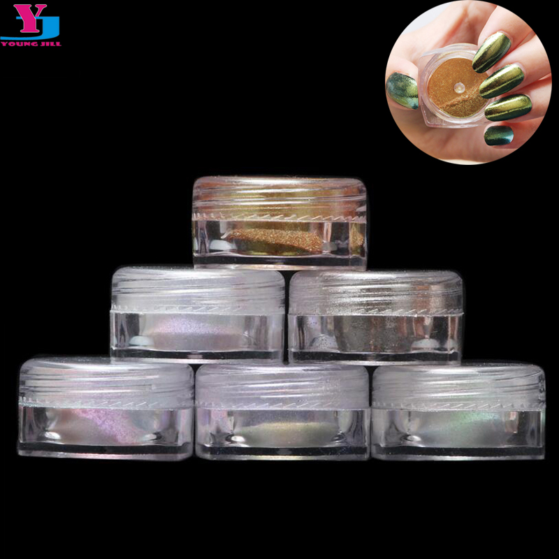 6Pcs Mix Color New Magic Spell Glitter Powder Mermaid Effect Nail Art Decoration Tool Acrylic UV Gel Powder Dust Gem Wholesale
6Pcs Mix Color New Magic Spell Glitter Powder Mermaid Effect Nail Art Decoration Tool Acrylic UV Gel Powder Dust Gem Wholesale
