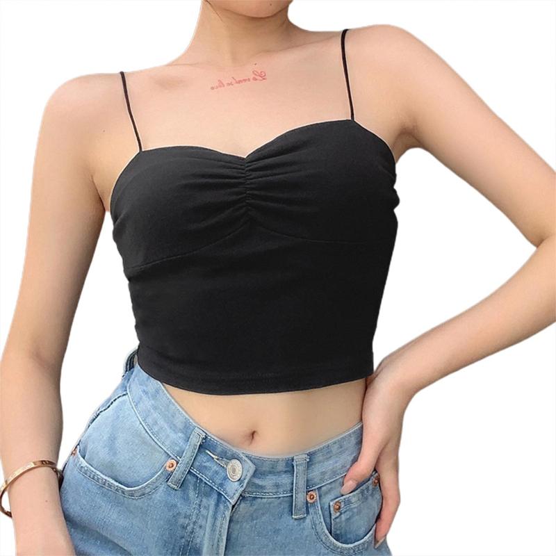 Women Sexy Ruched Backless Tank Top Summer Fashion Sleeveless Solid Color Tops, As pic
Women Sexy Ruched Backless Tank Top Summer Fashion Sleeveless Solid Color Tops, As pic