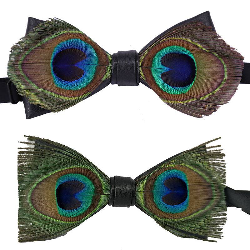 Neck Ties Bow Tie Polyester Natural Peacock Big Eyes Blue Feather Nightclub Wedding Groom Classic Trendy Personalized High Grade Bowtie
Neck Ties Bow Tie Polyester Natural Peacock Big Eyes Blue Feather Nightclub Wedding Groom Classic Trendy Personalized High Grade Bowtie