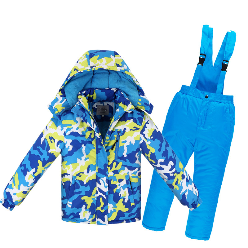 Kid's Ski Suit Boys Girls Camouflage Waterproof Windproof Hooded Snow Jacket Pants Children's Outdoor Snowboard Jacket Snow Suit, Color2
Kid's Ski Suit Boys Girls Camouflage Waterproof Windproof Hooded Snow Jacket Pants Children's Outdoor Snowboard Jacket Snow Suit, Color2