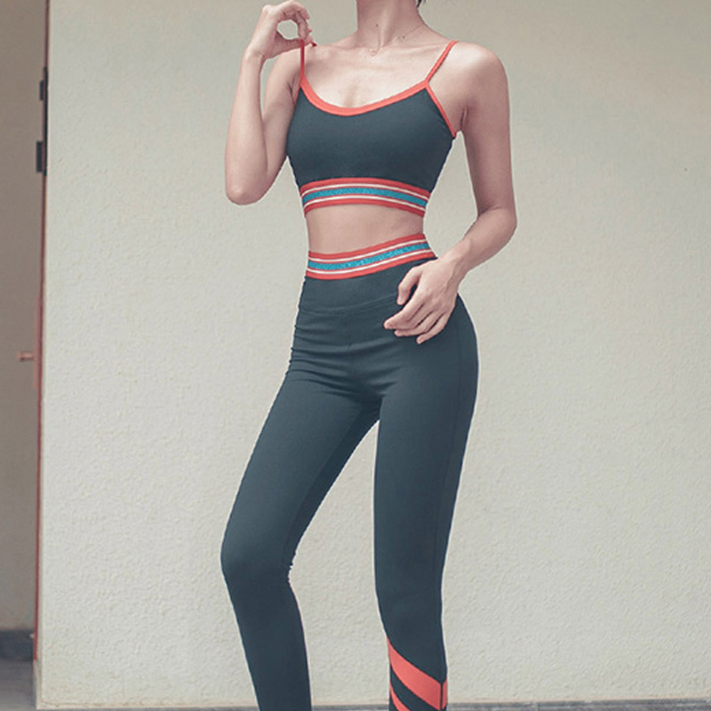 High Quality Yoga Suit Tracksuit Women Camisole Sports Bra + Yoga Pants Stripe Set Gym Clothing Women Sportswear Workout, 01
High Quality Yoga Suit Tracksuit Women Camisole Sports Bra + Yoga Pants Stripe Set Gym Clothing Women Sportswear Workout, 01