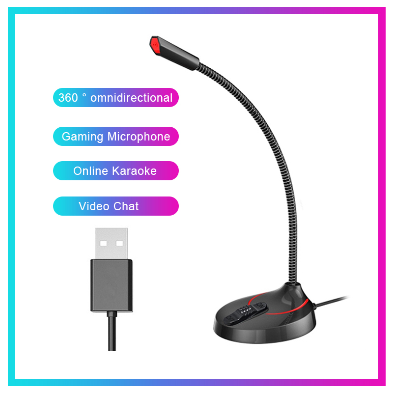 Wired Microphone USB 3.5mm Gaming Chating 360 Degrees Omnidirectional Adjust Freely for Computer Desktop PC Laptop
Wired Microphone USB 3.5mm Gaming Chating 360 Degrees Omnidirectional Adjust Freely for Computer Desktop PC Laptop