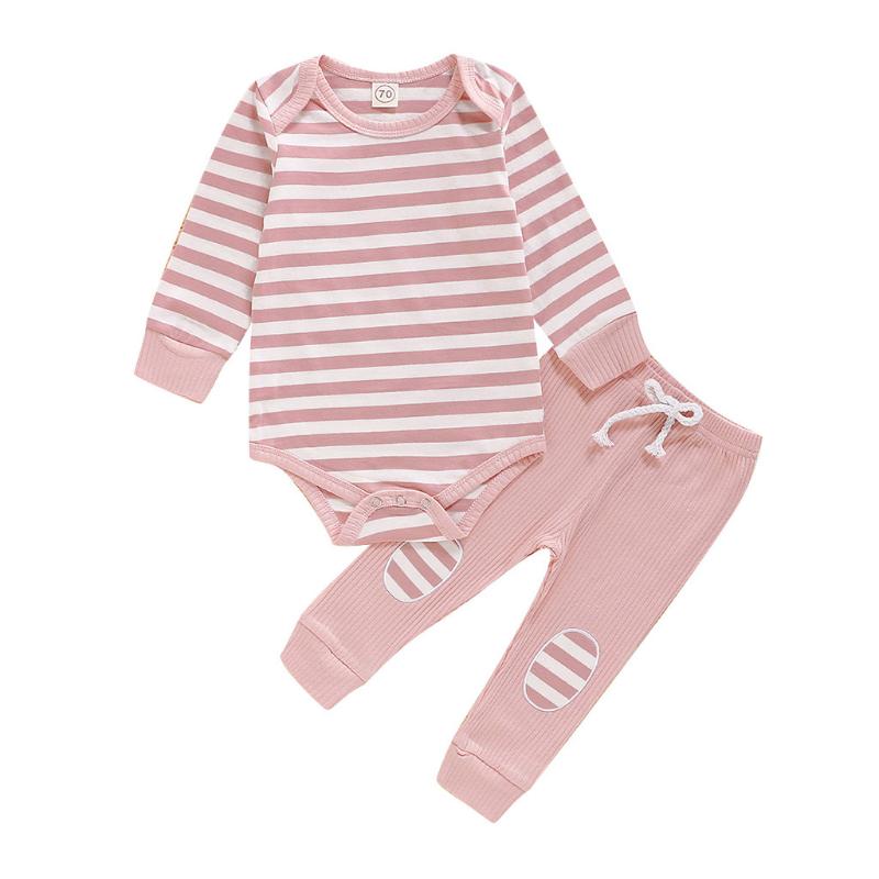 Drop shipping 2PCs Baby Boys Girls Clothes Set Striped Romper Bodysuit+Pants Outfits Vetement Enfant Fille vestido infantil, Blue
Drop shipping 2PCs Baby Boys Girls Clothes Set Striped Romper Bodysuit+Pants Outfits Vetement Enfant Fille vestido infantil, Blue
