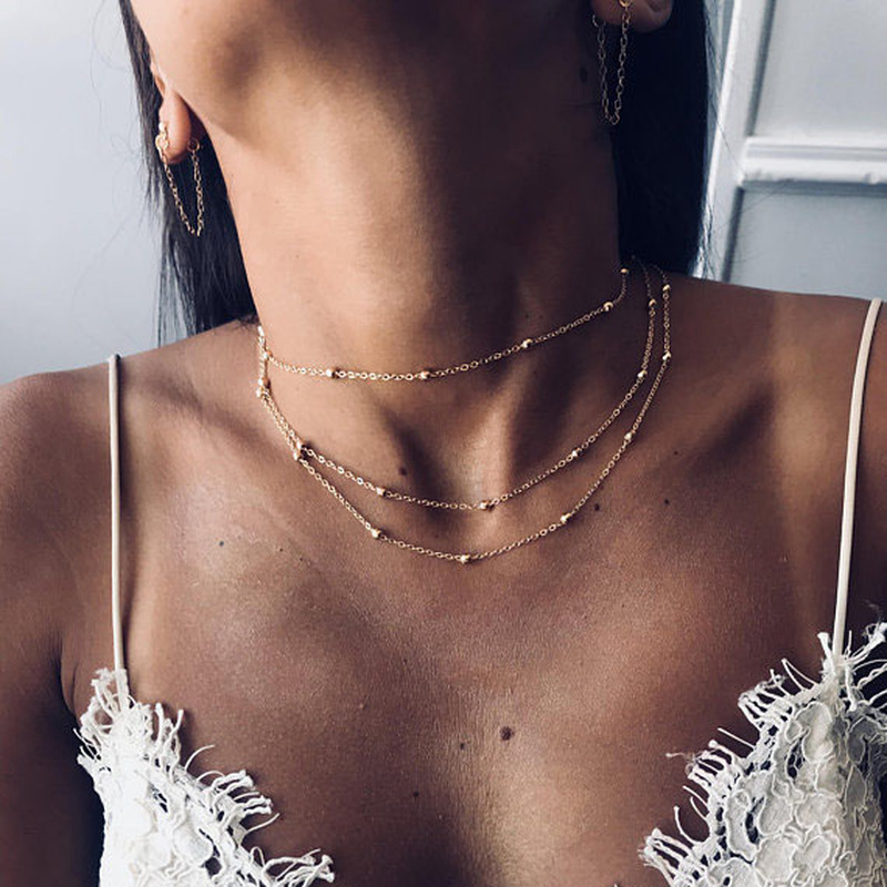 Beaded Necklace Women Bohemian Style Multi-layer Chain Necklace Women's Jewelry Accessories Wholesale Collares Kpop
Beaded Necklace Women Bohemian Style Multi-layer Chain Necklace Women's Jewelry Accessories Wholesale Collares Kpop