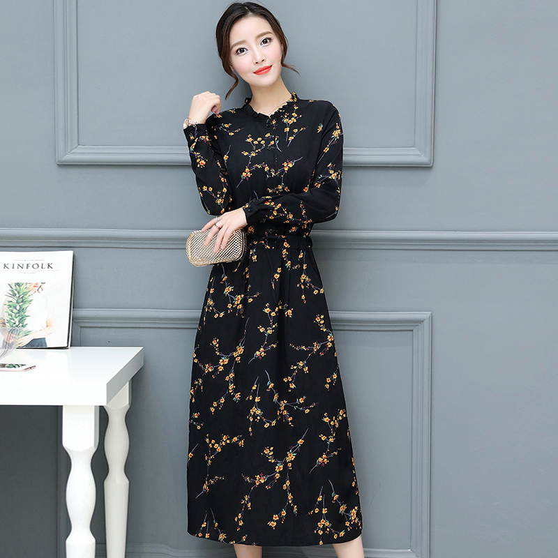 Plus Size Summer Fashion Women' Black Floral Long Sleeve O-neck Dress MiDi2020 Bohemian Elegant Chic Club Party Dress Vestidos
Plus Size Summer Fashion Women' Black Floral Long Sleeve O-neck Dress MiDi2020 Bohemian Elegant Chic Club Party Dress Vestidos