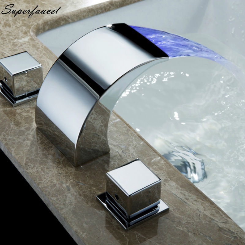 Superfaucet Temperature Controlled Faucet,Water Tap Bathroom,Waterfall Faucet,Bathroom Faucets,LED Faucet HG-1182DC
Superfaucet Temperature Controlled Faucet,Water Tap Bathroom,Waterfall Faucet,Bathroom Faucets,LED Faucet HG-1182DC