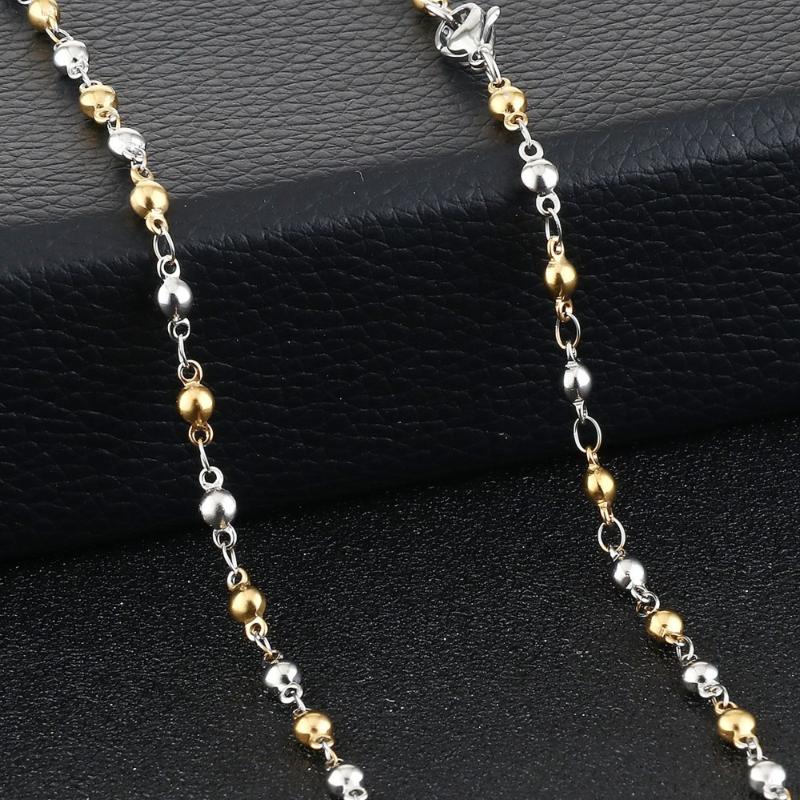 Tiny Beads Link Chain Necklace Women's Stainless Steel Short Necklaces for Girls Statement Initial Fashion Jewelry kolye MN255 
Tiny Beads Link Chain Necklace Women's Stainless Steel Short Necklaces for Girls Statement Initial Fashion Jewelry kolye MN255