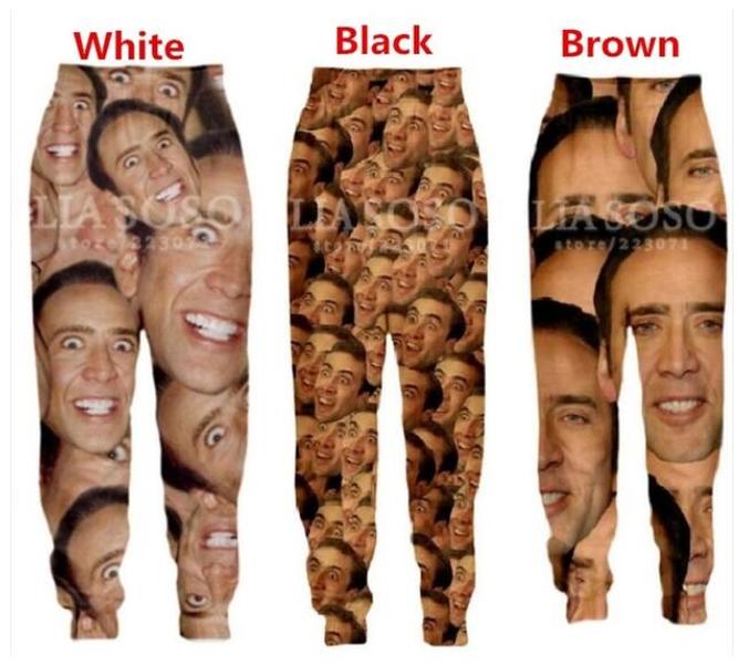 2020 Fashion Nicholas Cage 3d Print Men Women Sweatpants Funny Casual Sweat Pants Joggers Pants, Beige
2020 Fashion Nicholas Cage 3d Print Men Women Sweatpants Funny Casual Sweat Pants Joggers Pants, Beige