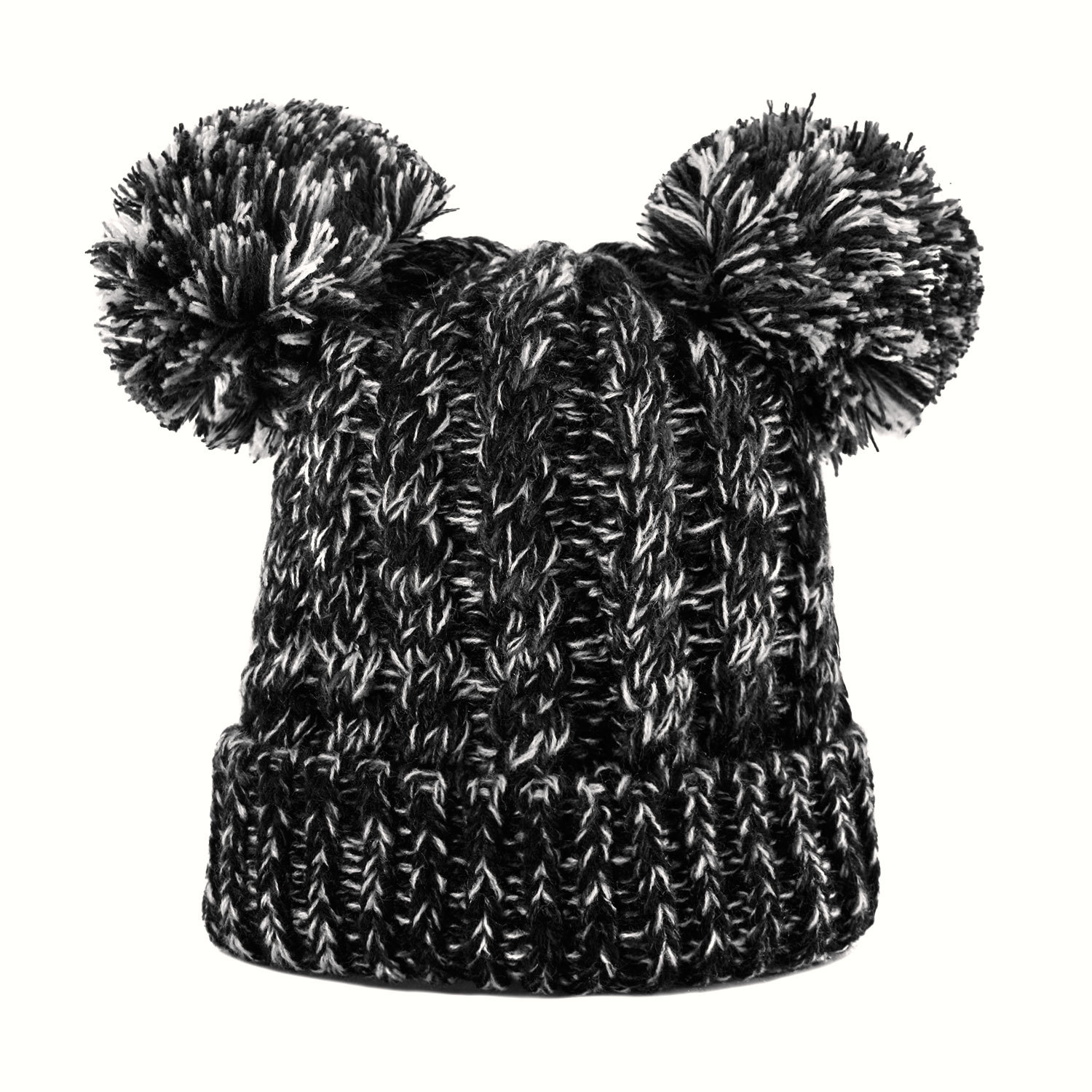Winter baby Hats Pompom Hat Knitted Boy Cap Cotton Protect The Ears Hat Warm Thick Kids Beanies