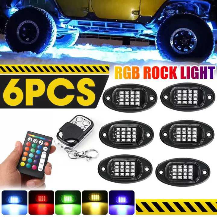 6 In 1 Set 96 LED RGB Rock Lights APP Car Bottom Lights Remote Control Neon Underglow Waterproof Auto Decorative Lighting Kit
6 In 1 Set 96 LED RGB Rock Lights APP Car Bottom Lights Remote Control Neon Underglow Waterproof Auto Decorative Lighting Kit