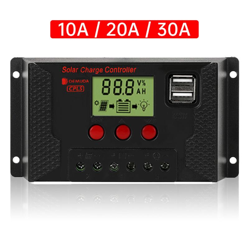 10A 20A 30A Solar Charge Controller PWM Controllers LCD display Dual USB 5V Output Solar Panel PV Regulator
10A 20A 30A Solar Charge Controller PWM Controllers LCD display Dual USB 5V Output Solar Panel PV Regulator