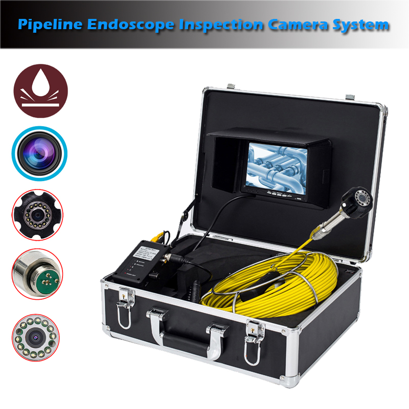 Waterproof HD CMOS 1000TVL Camera 23mm 20m/30m/40m/50m 7inch Pipeline Endoscope Inspection Camera System DVR With 8GB Card
Waterproof HD CMOS 1000TVL Camera 23mm 20m/30m/40m/50m 7inch Pipeline Endoscope Inspection Camera System DVR With 8GB Card