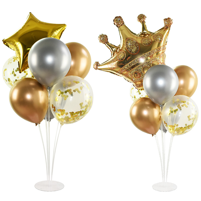 70cm DIY Balloon Stand 7 Tubes Balloon Holder Column for Birthday Party Decoration Kids Favors Wedding Balloons Backdrop Arch 8