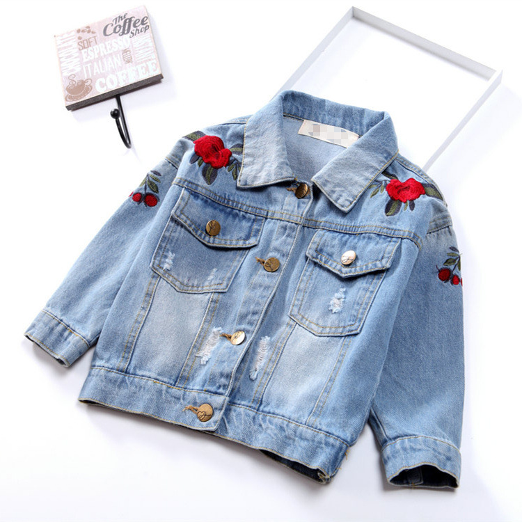 Unicorn denim jacket for Girl Kids Autumn Spring Baby Girls Embroidered Denim Jacket 3~12 Years Girls Clothes Outerwear kg-25, Blue1
Unicorn denim jacket for Girl Kids Autumn Spring Baby Girls Embroidered Denim Jacket 3~12 Years Girls Clothes Outerwear kg-25, Blue1
