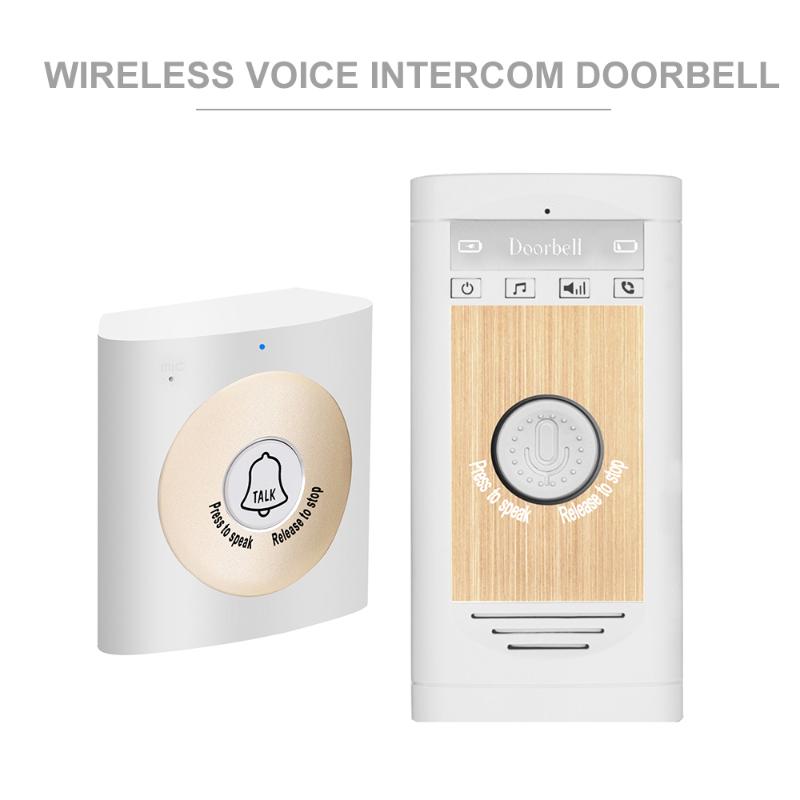 Wireless Voice Intercom Smart Doorbell 2-way Talk with 1*Outdoor Unit Button 1* Indoor Unit Receiver For Home Security
Wireless Voice Intercom Smart Doorbell 2-way Talk with 1*Outdoor Unit Button 1* Indoor Unit Receiver For Home Security