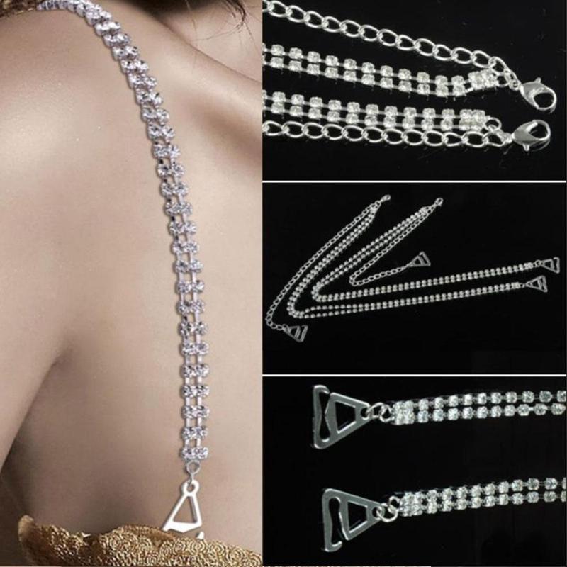 1 Pair Shoulder Bra Straps Underwear Bra With Invisible Crystal Adjustable Rhinestone Clear Decoration Belt Imitation Silve G6G0
1 Pair Shoulder Bra Straps Underwear Bra With Invisible Crystal Adjustable Rhinestone Clear Decoration Belt Imitation Silve G6G0