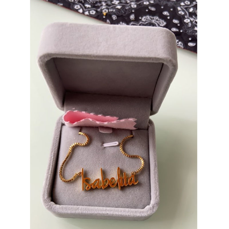 Fashion Personalized Carrie Style Name Pendant Necklace For Women Gold Custom Any Name Chain Choker Stainless Steel Jewelry Gift Y200810