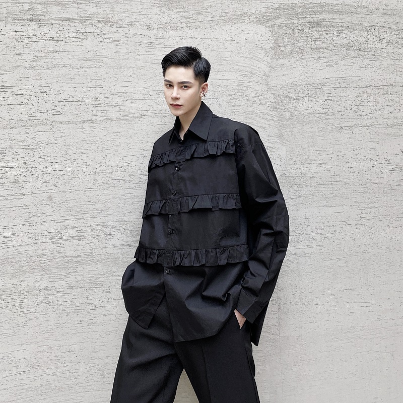 New Male Women Japan Streetwear Vintage Fashion Couple Shirt Men Folds Splice Loose Casual Long Sleeve Shirt, 1208 white
New Male Women Japan Streetwear Vintage Fashion Couple Shirt Men Folds Splice Loose Casual Long Sleeve Shirt, 1208 white
