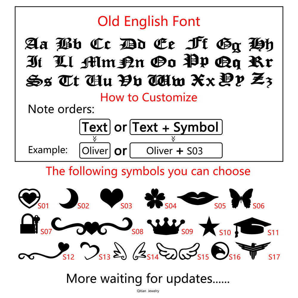 Old English Nameplate Necklace Gold Color Choker Stainless Steel Personalized Name Necklaces & Pendants Romantic Gift Y200810