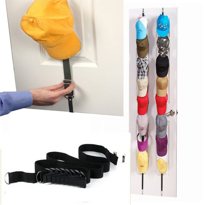 1PC Adjustable Cap Rack Baseball Hat Holder Storage Organizer Over The Door Closet Collection Display Strap Household Storage, Black
1PC Adjustable Cap Rack Baseball Hat Holder Storage Organizer Over The Door Closet Collection Display Strap Household Storage, Black