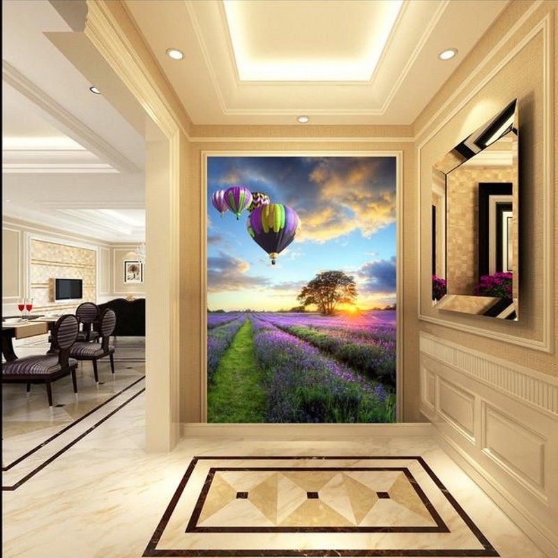 Drop Shipping photo Wallpaper 3D Purple Lavender Hot Air Balloon Pastoral Fresco Corridor Wallpaper High Quality Mural, As pic
Drop Shipping photo Wallpaper 3D Purple Lavender Hot Air Balloon Pastoral Fresco Corridor Wallpaper High Quality Mural, As pic